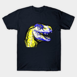 T-Rex Interactive Yellow&Blue Filter T-Shirt #2 By Red&Blue T-Shirt